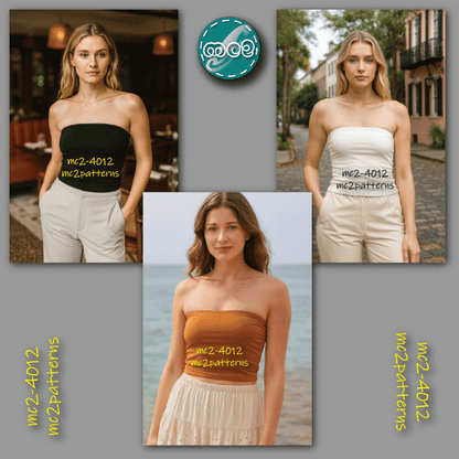 Reversible Jersey Bandeau Top / mc2-4012