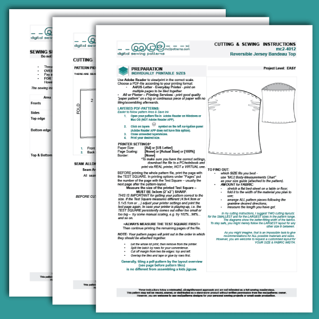 Reversible Jersey Bandeau Top / mc2-4012