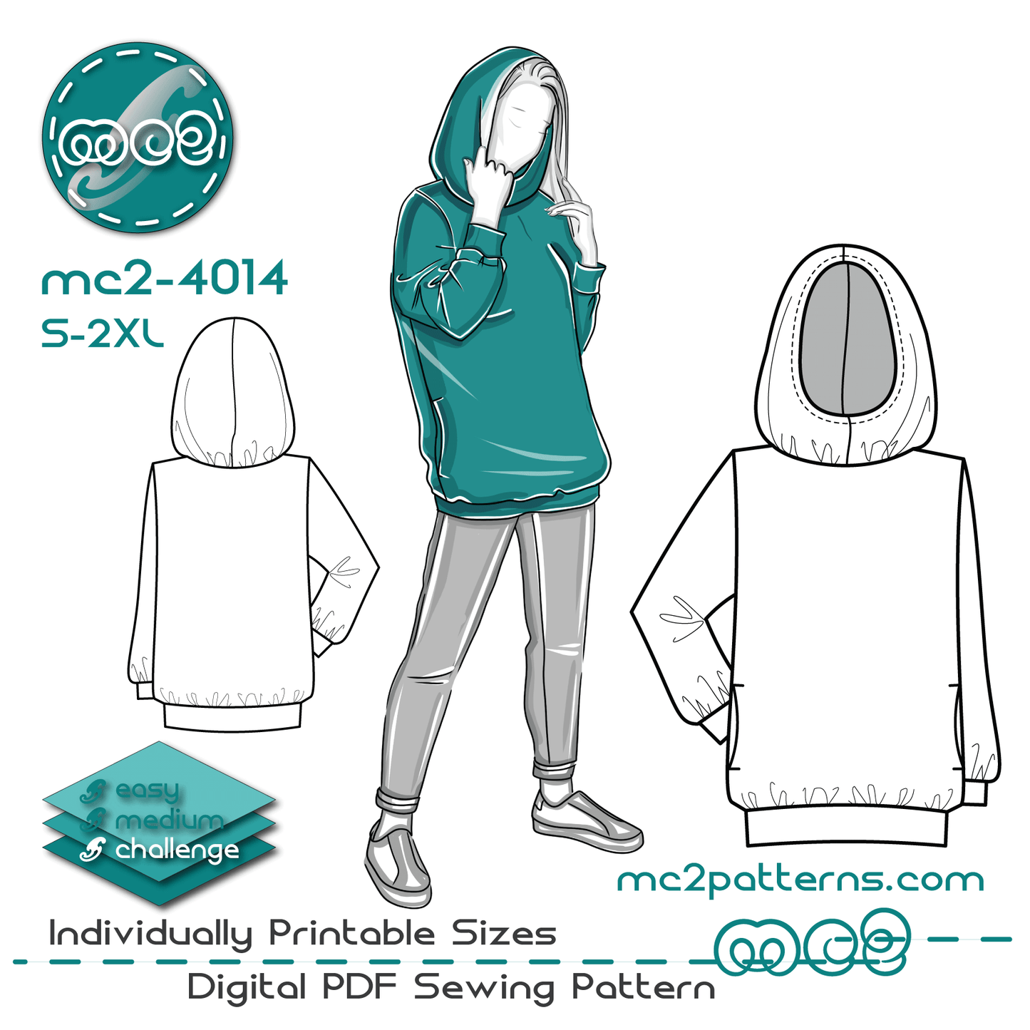 Sweatshirt Top Hoodie Jersey / mc2-4014