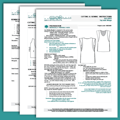 Top with Wings & Side Vents / mc2-4015