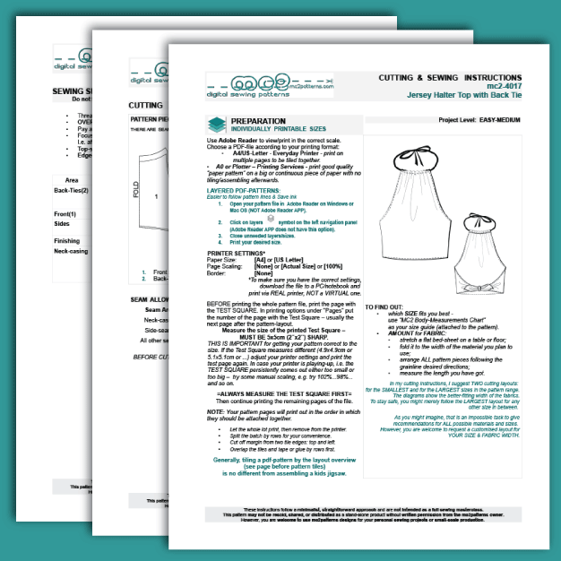 Open-back Jersey Halter Top with Back Ties / mc2-4017