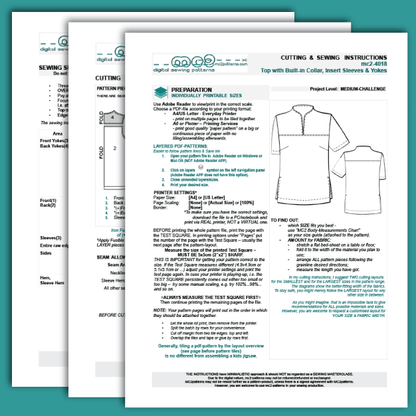 Shift Top Built-in-collar Short-sleeve
