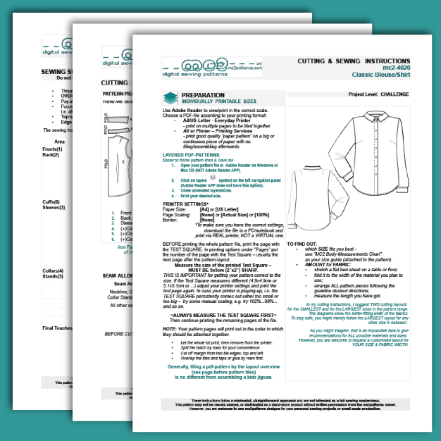 Classic Blouse Shirt / mc2-4020