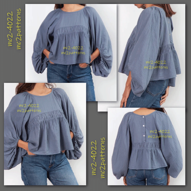 Cropped Top Loose-fit Raglan