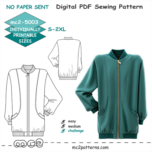 Long Bomber Jacket / mc2-5003