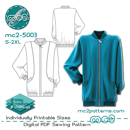 Long Bomber Jacket / mc2-5003