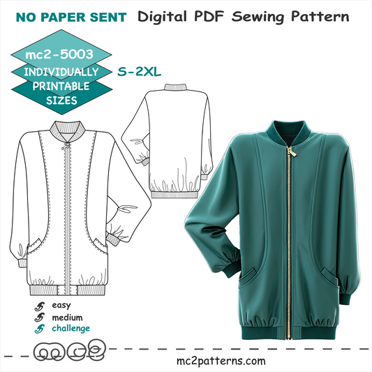 Long Bomber Jacket / mc2-5003