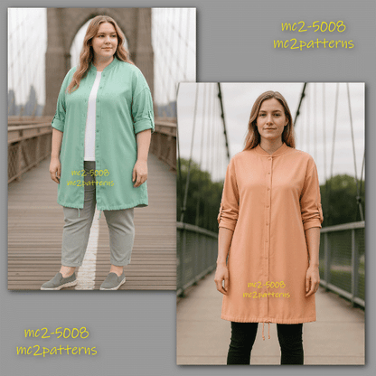 Bomber-style Long Jacket / NO-lining / mc2-5008