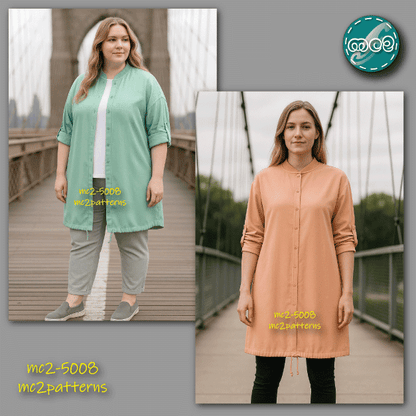 Bomber-style Long Jacket / NO-lining / mc2-5008