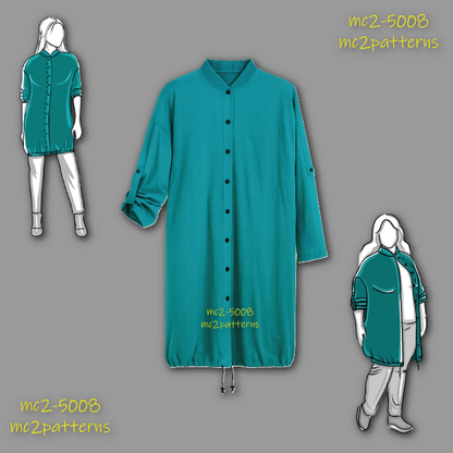 Bomber-style Long Jacket / NO-lining / mc2-5008