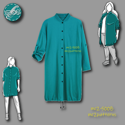 Bomber-style Long Jacket / NO-lining / mc2-5008