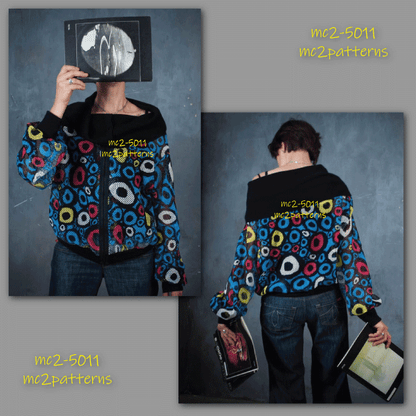 Off-shoulder Bomber Jacket / NO Lining