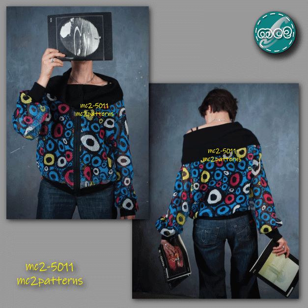 Off-shoulder Bomber Jacket / NO Lining / mc2-5011