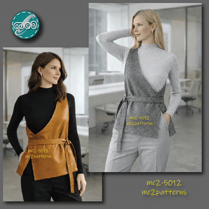 Vest Asymmetrical One-shoulder Reversible / mc2-5012