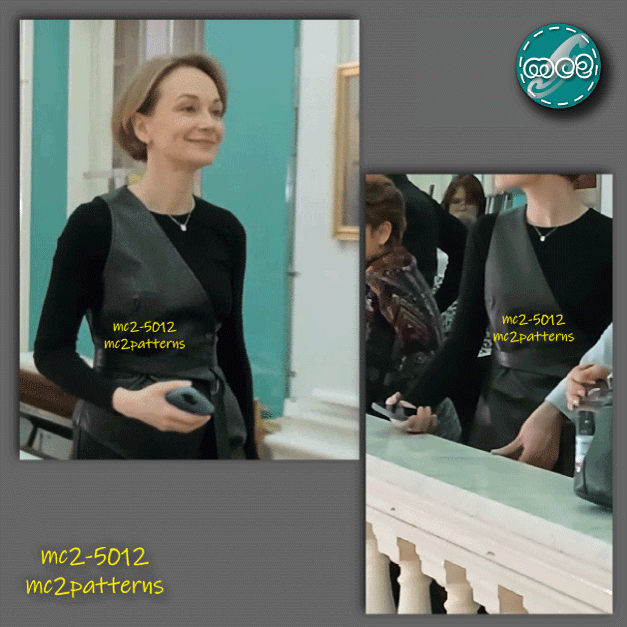 Vest Asymmetrical One-shoulder Reversible / mc2-5012