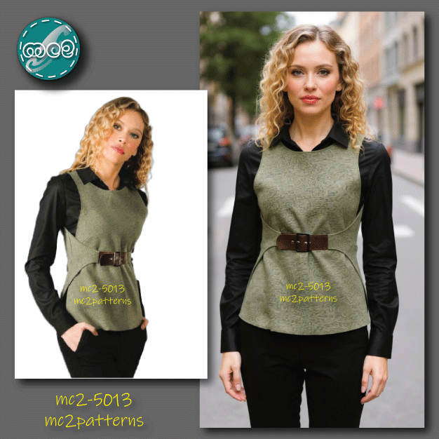 Stylish Tabard Vest Racer-back / NO-lining / mc2-5013