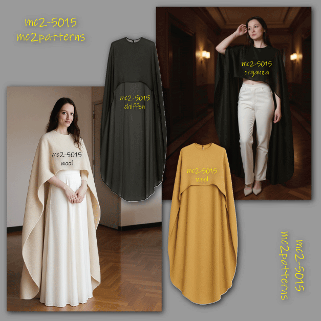 High-Low Maxi Cape / mc2-5015