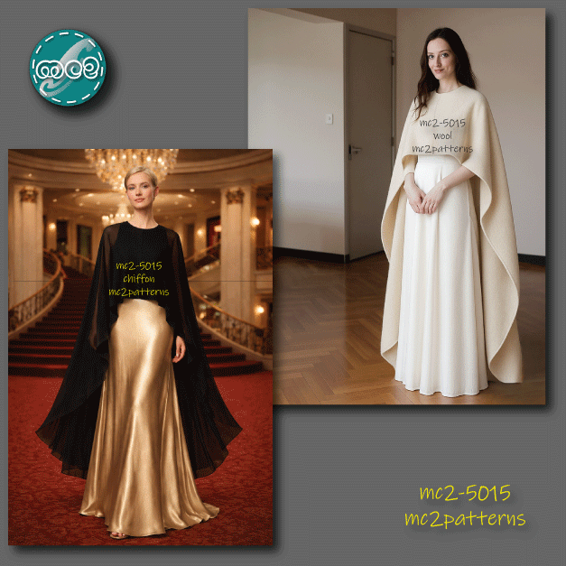 High-Low Maxi Cape / mc2-5015