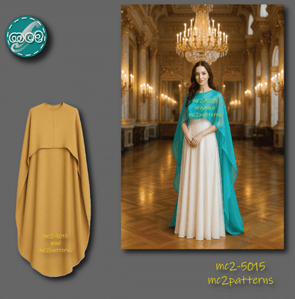 High-Low Maxi Cape / mc2-5015