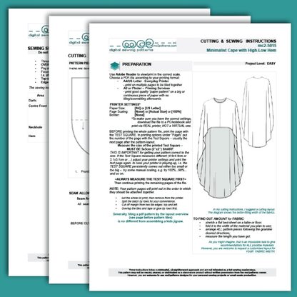 High-Low Maxi Cape / mc2-5015