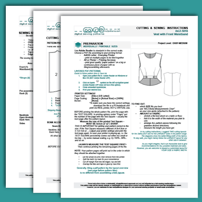 Sculptural Vest with Cropped Front / NO-lining / mc2-5016