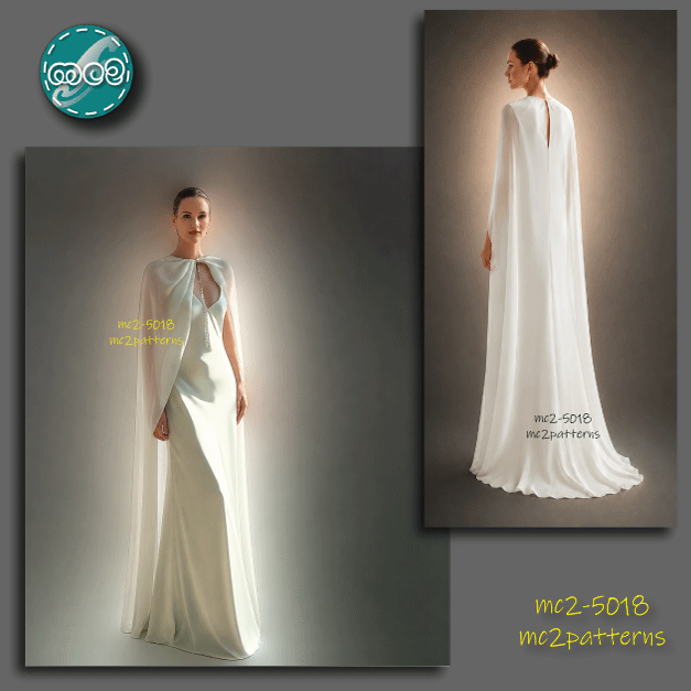 Bridal Cape with Twisted Front / mc2-5018