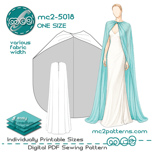 Bridal Cape with Twisted Front / mc2-5018