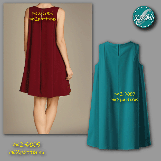 Tent Dress with Pleated Back/ Maternity-suitable / mc2-6005