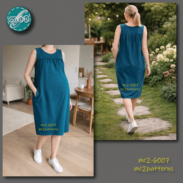 Maternity Dress, Yokes, In-seam Pockets / mc2-6007