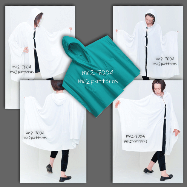 Hooded Cape Poncho NO-lining Beginner-friendly