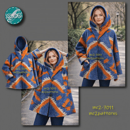 Coat Cape, Hood / mc2-7011