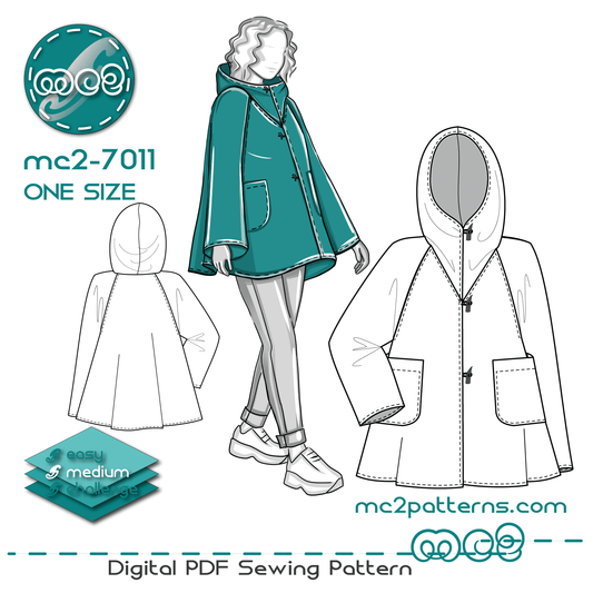 Coat Cape, Hood / mc2-7011