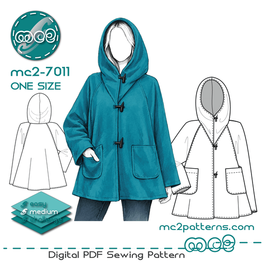 Coat Cape, Hood / mc2-7011