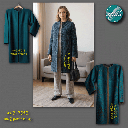 Coat Jacket Bathrobe Easy-to-make / NO-lining / mc2-7012