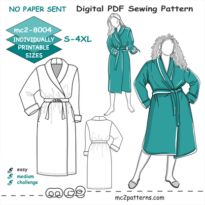 Robe, Shawl Collar, In-seam Pockets / mc2-8004