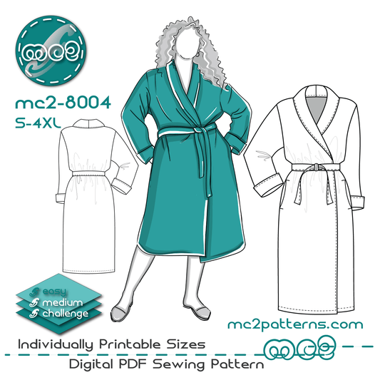 Robe, Shawl Collar, In-seam Pockets / mc2-8004