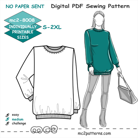 Sweatshirt Jersey Top / mc2-8008