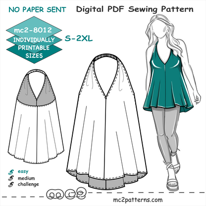 Tent-shape Halter Top Camisole Cami / mc2-8012