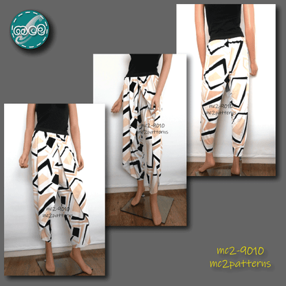Dhoti-style Tulip-Wrap Pants Salwar / mc2-9010