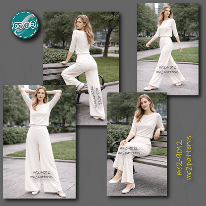 Stretchy Pull-on Palazzo Pants / mc2-9012