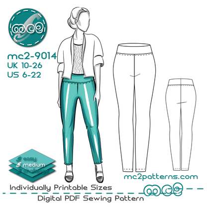 Slim-fit Pull-on Stretchy Pants / mc2-9014