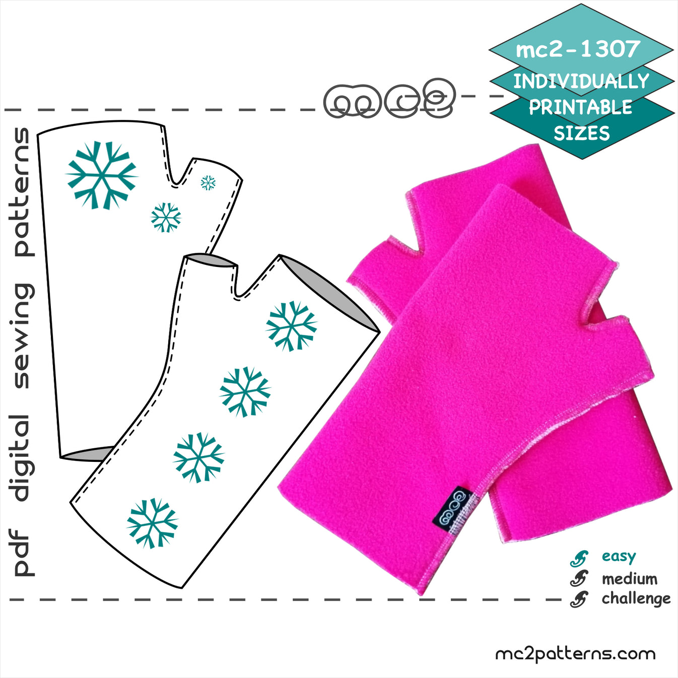 Fleece Arm Warmers MC2patterns