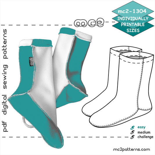 Easy-to-Make Fleece Socks
