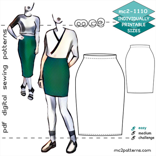 High-Waisted Easy-to-make Bodycon Skirt