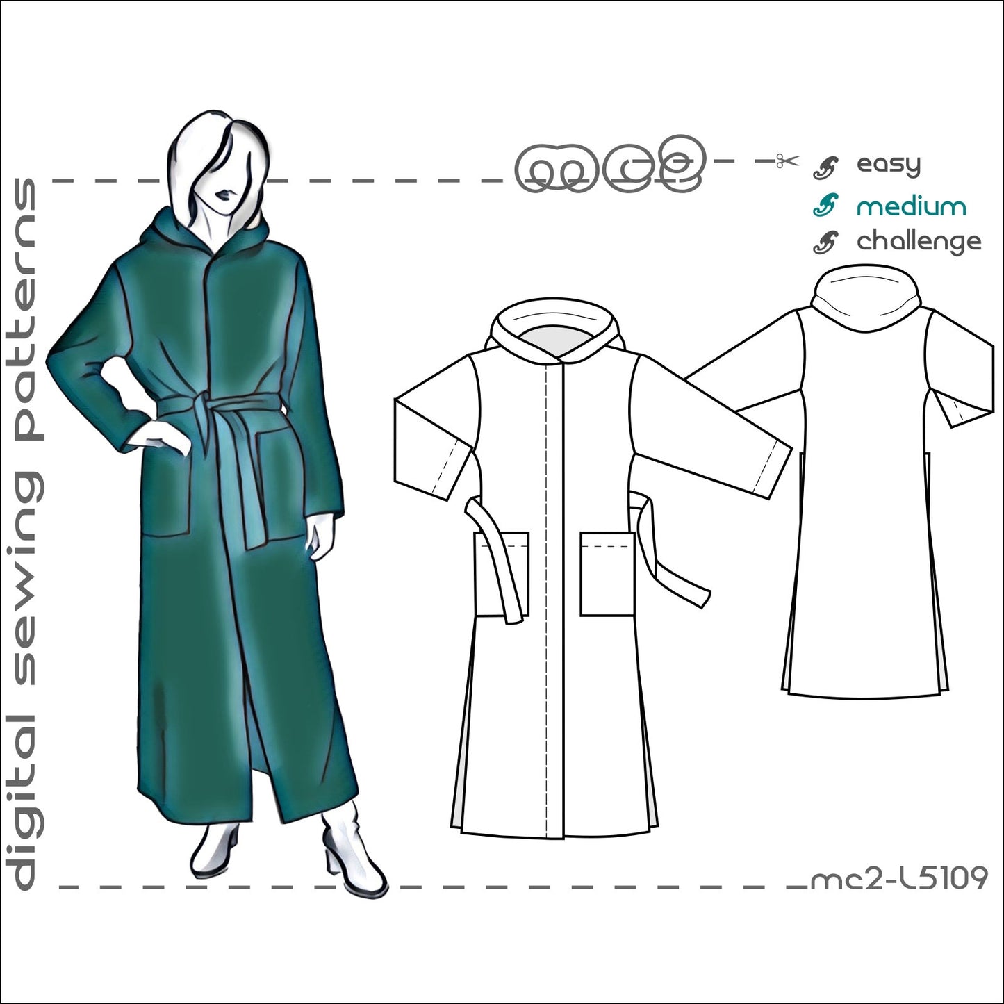 Maxi Coat with Hood & Lining – MC2patterns