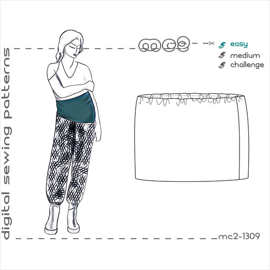 UK 10-26/ US 6-22/ Classy Pegged Trousers Pants/ Digital Sewing Pdf-pattern for  Women mc2patterns Mc2-9018 