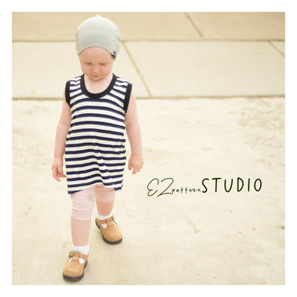 for Toddlers: Jersey Pinafore Dress/ Long Tank Top