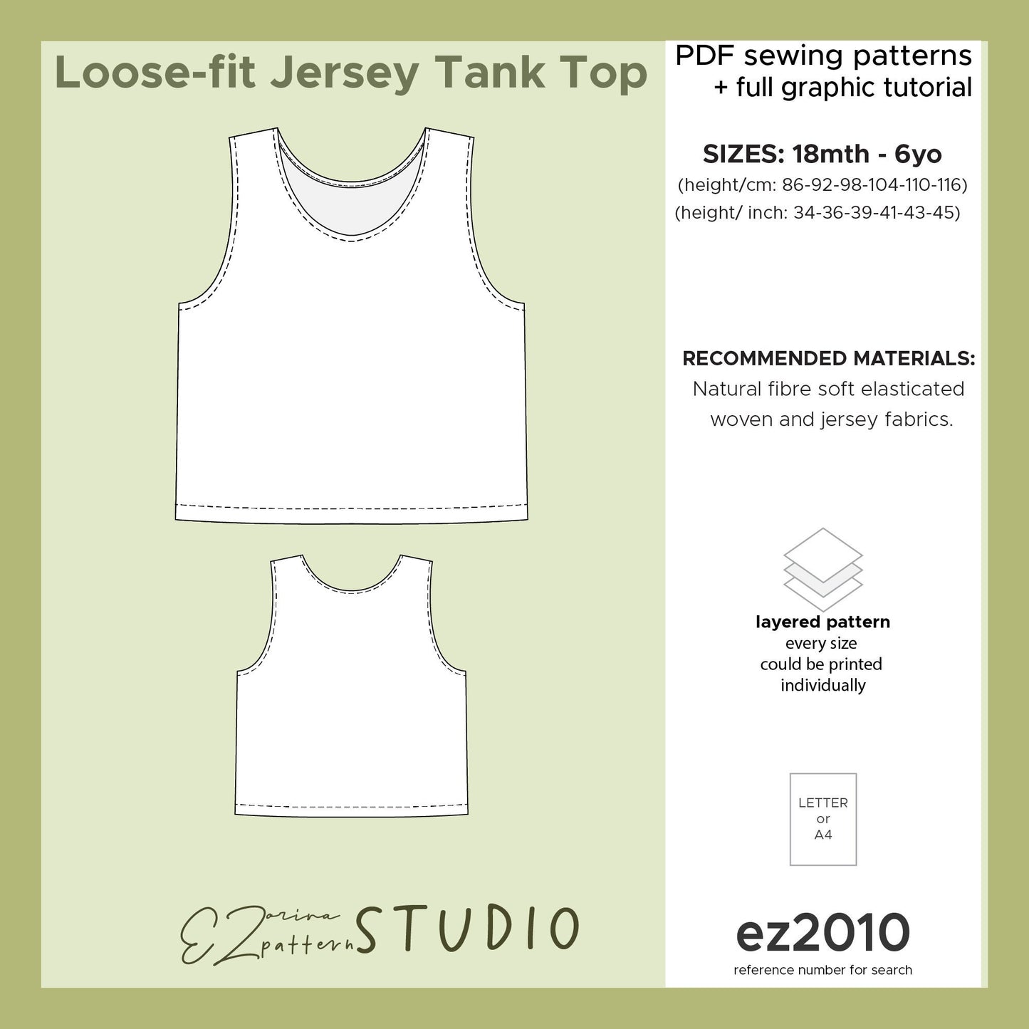 for Kids: Jersey Tank Top