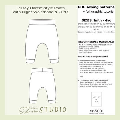 for Kids: Easy Harem Pants